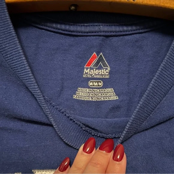 Toronto Blue Jays Josh Donaldson Medium Name Number Blue T-Shirt MLB Baseball - Picture 3 of 11